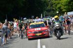 Skoda Superb Red Car in Tour de France 2015 года